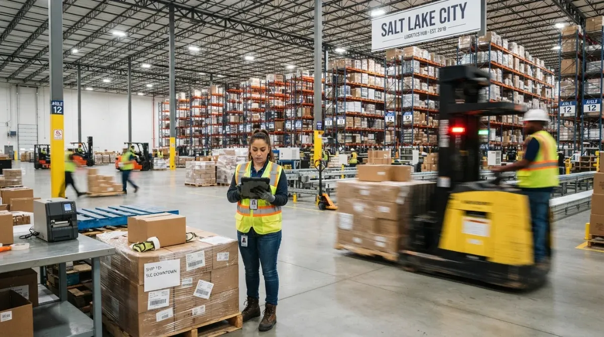 The FFE 3PL team at work in the warehouse